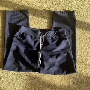 Navy Blue Livingston Low Rise Scrub Bottoms